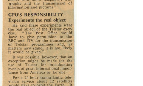 Early Telstar "Repeat Show" Unlikely